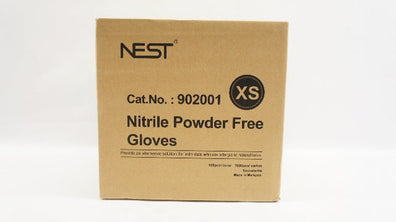 Nest 902001 Nitrile Powder Free Gloves XS - Case of 1000